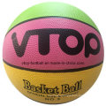 Four Color Size 7 Rubber Basketball